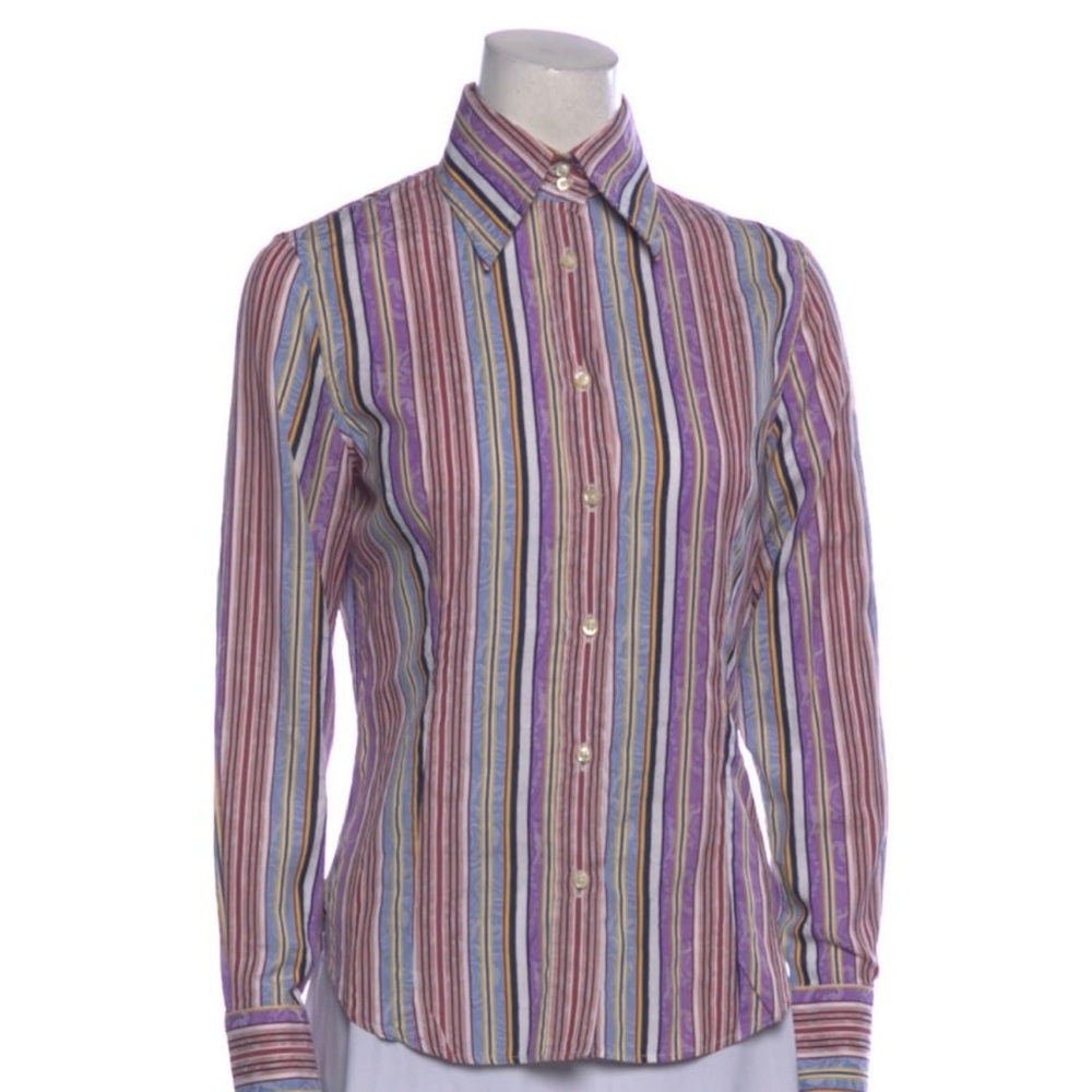 Etro Button Down Shirt- Excell Condition - image 4